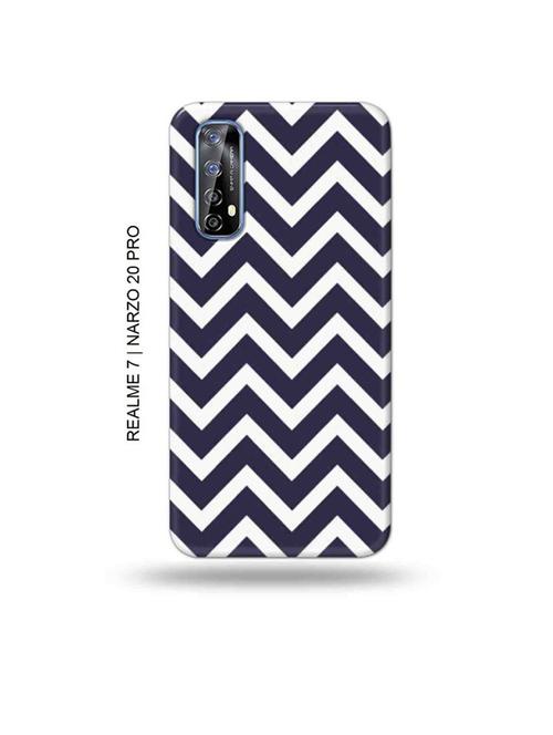 tweakymod designer printed hard case | zig zag back cover compatible with realme 7, realme narzo 20 pro, realme narzo 30 - 18981370 - Very Small Image - 1