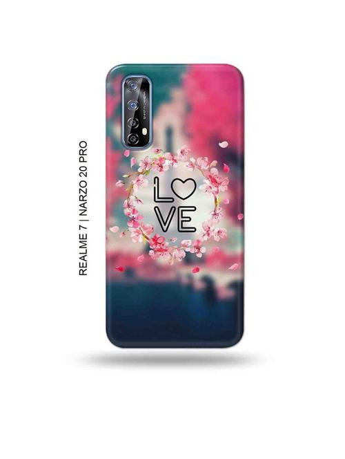 tweakymod designer printed hard case | love design back cover compatible with realme 7, realme narzo 20 pro, realme narzo 30 - 18981373 - Very Small Image - 1