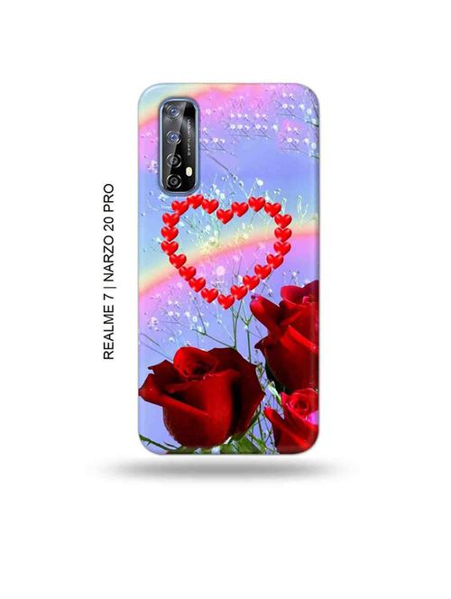 tweakymod designer printed hard case | love design back cover compatible with realme 7, realme narzo 20 pro, realme narzo 30 - 18981375 - Very Small Image - 1