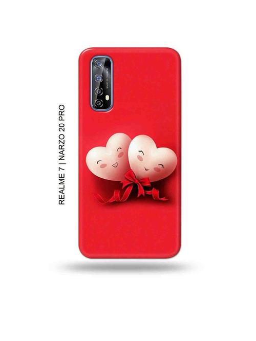 tweakymod designer printed hard case | love design back cover compatible with realme 7, realme narzo 20 pro, realme narzo 30 - 18981378 - Very Small Image - 1