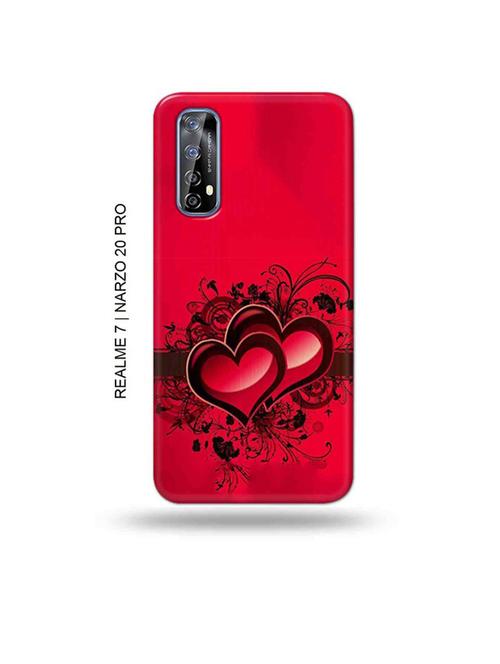 tweakymod designer printed hard case | love design back cover compatible with realme 7, realme narzo 20 pro, realme narzo 30 - 18981381 - Very Small Image - 1