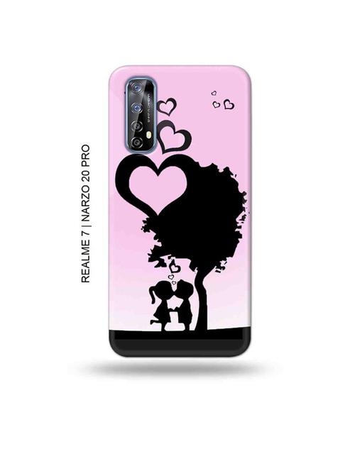 tweakymod designer printed hard case | kids love back cover compatible with realme 7, realme narzo 20 pro, realme narzo 30 - 18981382 - Very Small Image - 1