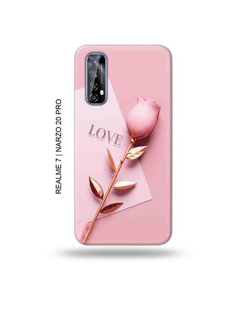 tweakymod designer printed hard case | flower love back cover compatible with realme 7, realme narzo 20 pro, realme narzo 30 - 18981390 - Very Small Image - 1