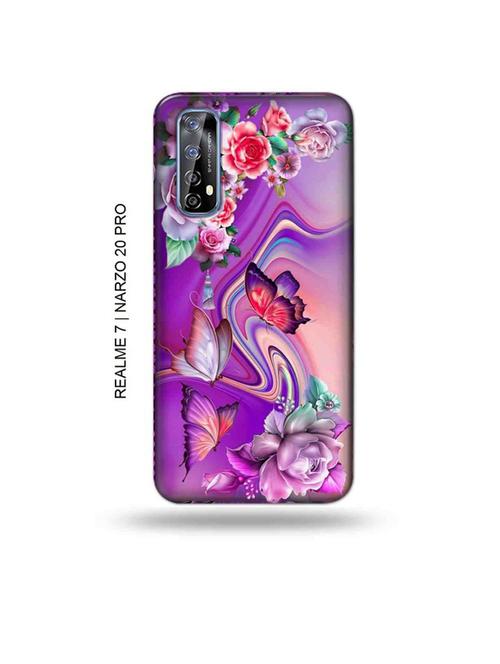 tweakymod designer printed hard case | flowers back cover compatible with realme 7, realme narzo 20 pro, realme narzo 30 - 18981397 - Very Small Image - 1
