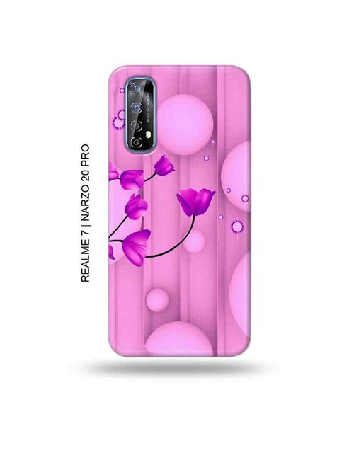 tweakymod designer printed hard case | flowers back cover compatible with realme 7, realme narzo 20 pro, realme narzo 30 - 18981404 - Very Small Image - 1