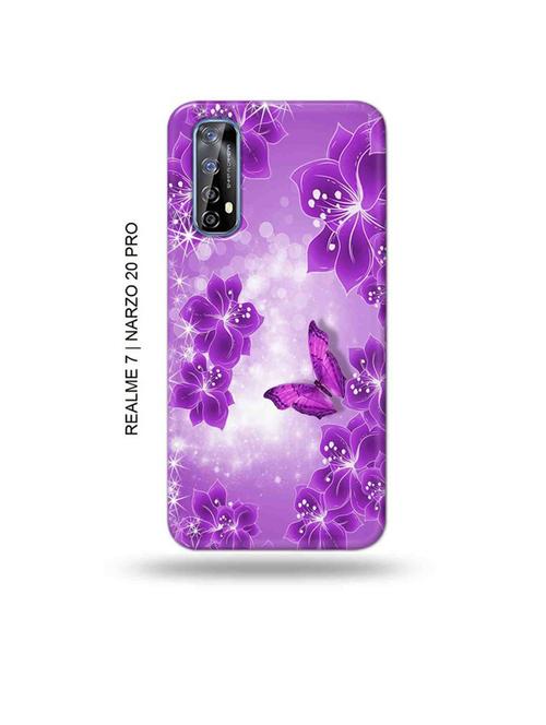 tweakymod designer printed hard case | flowers back cover compatible with realme 7, realme narzo 20 pro, realme narzo 30 - 18981409 - Very Small Image - 1