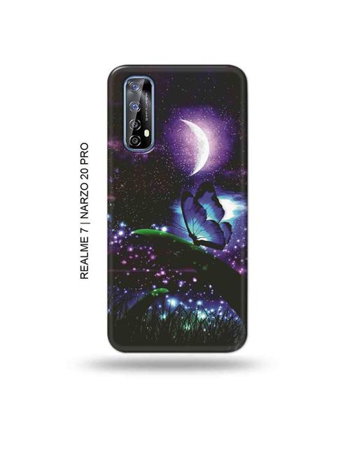 flowers back cover compatible with realme 7, realme narzo 20 pro, realme narzo 30 - 18981414 - Very Small Image - 1