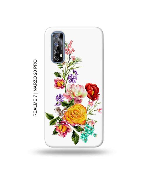 tweakymod designer printed hard case | flowers back cover compatible with realme 7, realme narzo 20 pro, realme narzo 30 - 18981417 - Very Small Image - 1