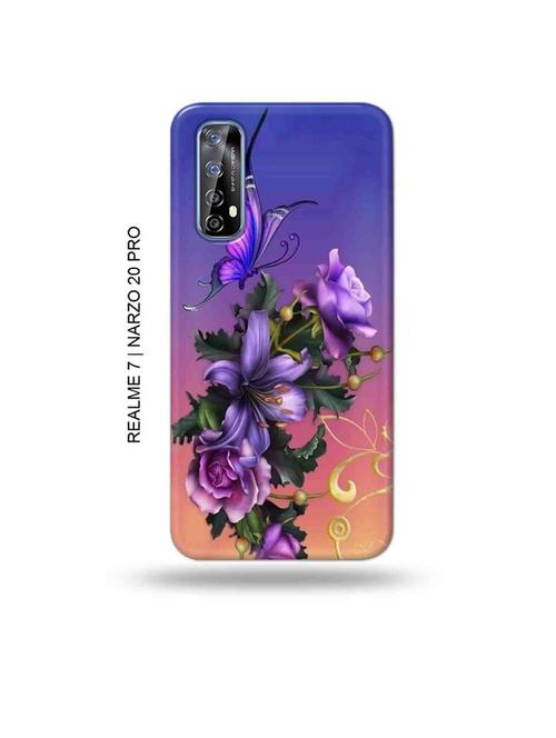 tweakymod designer printed hard case | flowers back cover compatible with realme 7, realme narzo 20 pro, realme narzo 30 - 18981427 - Very Small Image - 1