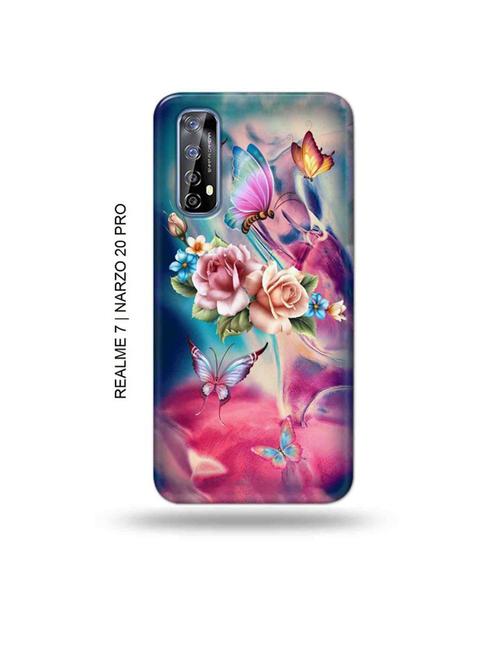 tweakymod designer printed hard case | flowers back cover compatible with realme 7, realme narzo 20 pro, realme narzo 30 - 18981430 - Very Small Image - 1