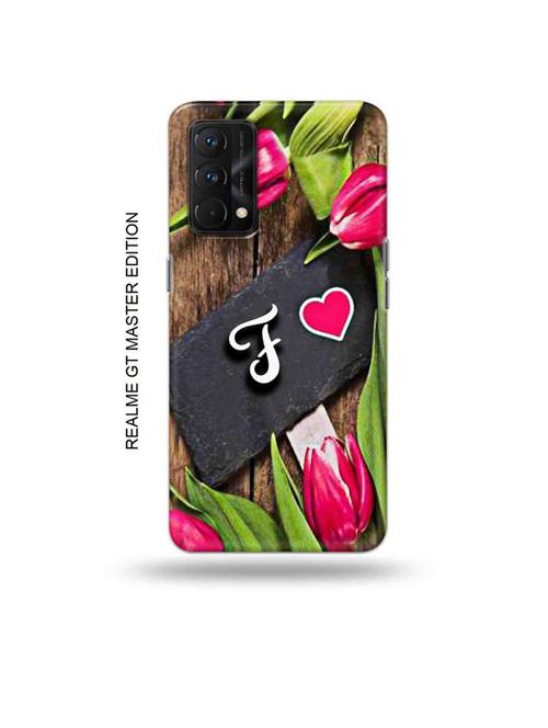 tweakymod designer printed hard case | flower letter f back cover compatible with realme gt master edition - 18981722 - Very Small Image - 1