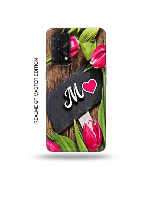 tweakymod designer printed hard case | flower letter m back cover compatible with realme gt master edition - 18981729 - Very Small Image - 1