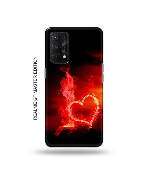 tweakymod designer printed hard case | fire heart letter i back cover compatible with realme gt master edition - 18981753 - Very Small Image - 1