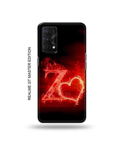 tweakymod designer printed hard case | fire heart letter z back cover compatible with realme gt master edition - 18981770 - Very Small Image - 1