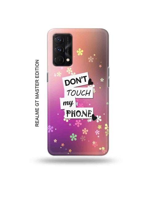 tweakymod designer printed hard case | donu2019t touch my phone back cover compatible with realme gt master edition - 18981797 - Very Small Image - 1