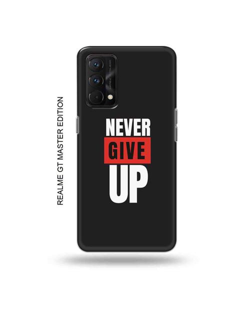 tweakymod designer printed hard case | never give up back cover compatible with realme gt master edition - 18981887 - Very Small Image - 1