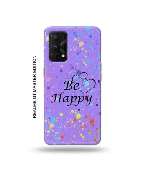 tweakymod designer printed hard case | be happy back cover compatible with realme gt master edition - 18981888 - Very Small Image - 1