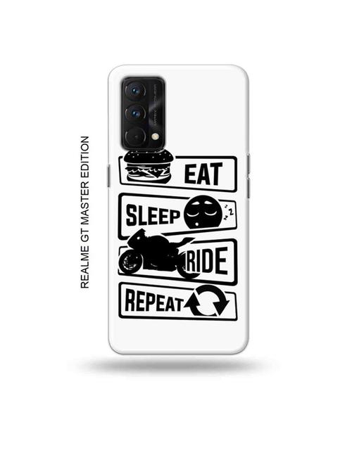 tweakymod designer printed hard case | eat sleep ride repeat back cover compatible with realme gt master edition - 18981891 - Very Small Image - 1