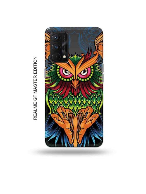tweakymod designer printed hard case | colourful owl back cover compatible with realme gt master edition - 18981934 - Very Small Image - 1