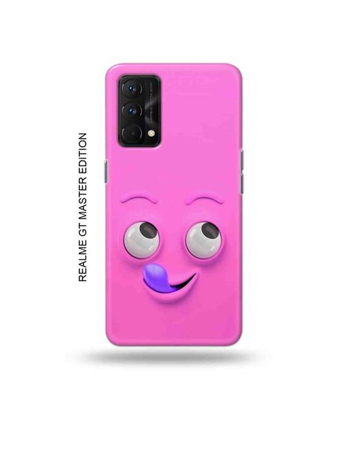 tweakymod designer printed hard case | yummy face pink back cover compatible with realme gt master edition - 18981937 - Very Small Image - 1