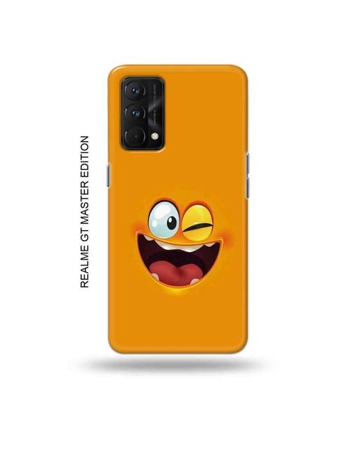 tweakymod designer printed hard case | funny face orange back cover compatible with realme gt master edition - 18981945 - Very Small Image - 1