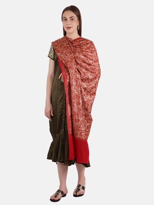women's embroidered shawl - 18982453 - Very Small Image - 1