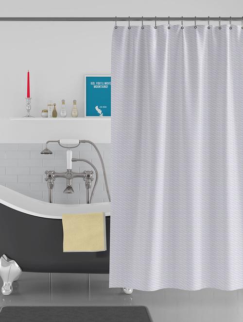 stripe print shower curtain - 18984129 - Very Small Image - 1