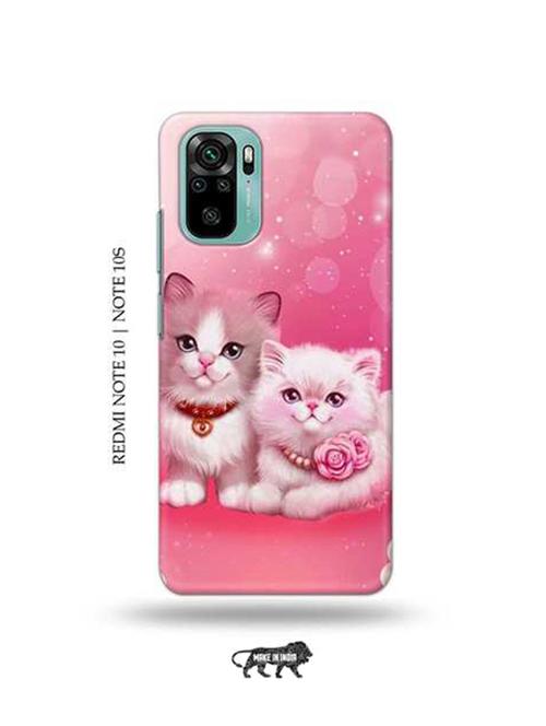 tweakymod designer printed hard case | cute kitties back cover compatible with redmi note 10, redmi note 10s - 18984620 - Very Small Image - 1