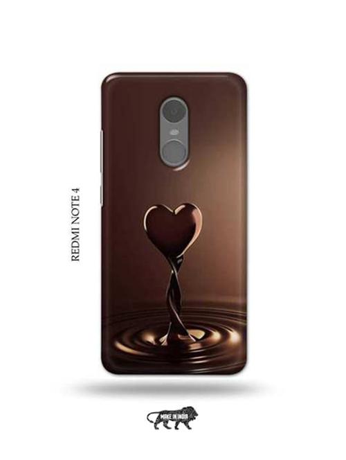 tweakymod designer printed hard case | chocolate heart back cover compatible with redmi note 4 - 18984664 - Very Small Image - 1