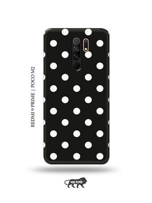 tweakymod designer printed hard case | polka dots back cover compatible with redmi 9 prime, poco m2 - 18984683 - Very Small Image - 1