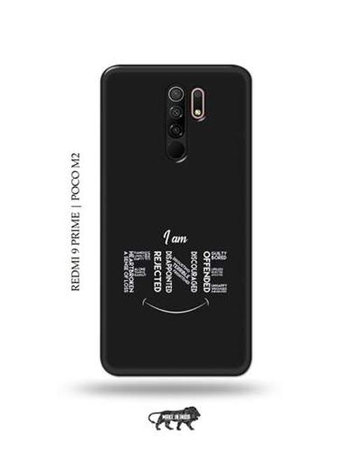 tweakymod designer printed hard case | i am fine back cover compatible with redmi 9 prime, poco m2 - 18984698 - Very Small Image - 1