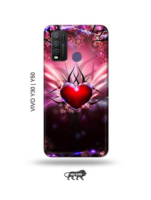 heart back cover compatible with vivo y30, vivo y50 - 18985482 - Very Small Image - 1