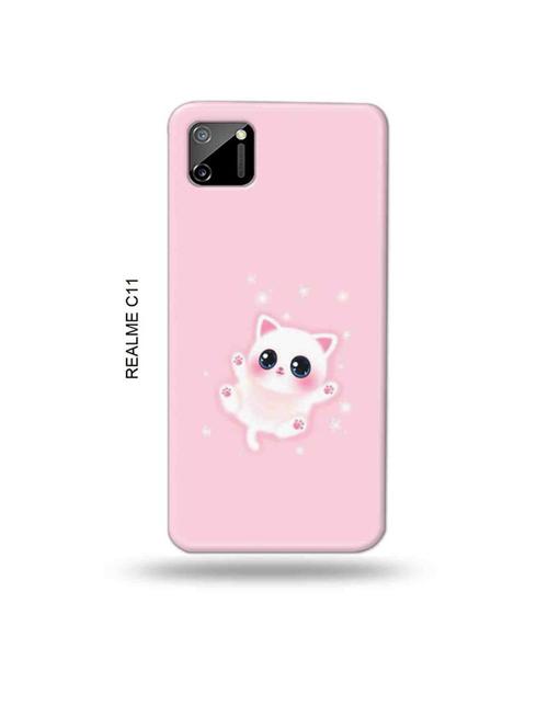 cute kitty back cover compatible with realme c11 - 18985662 - Very Small Image - 1