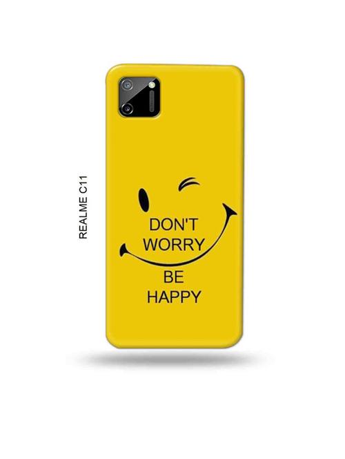 funny face yellow back cover compatible with realme c11 - 18985695 - Very Small Image - 1