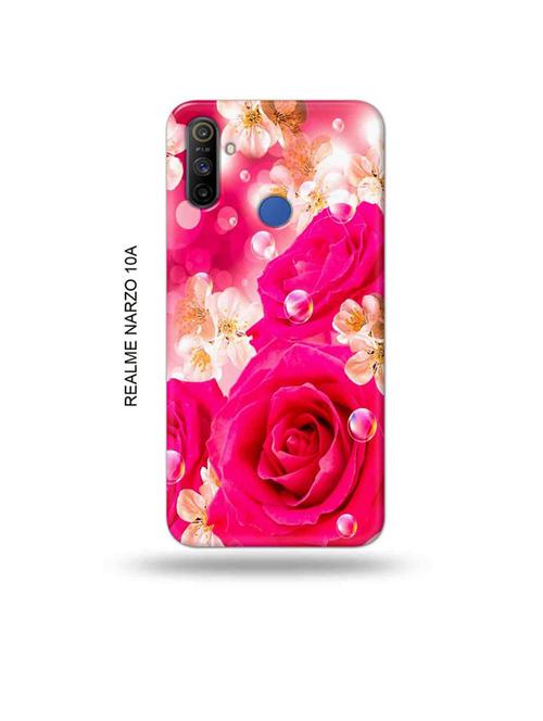flowers back cover compatible with realme narzo 10a, realme narzo 20a - 18985842 - Very Small Image - 1