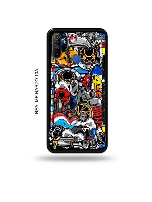 funky back cover compatible with realme narzo 10a, realme narzo 20a - 18985865 - Very Small Image - 1