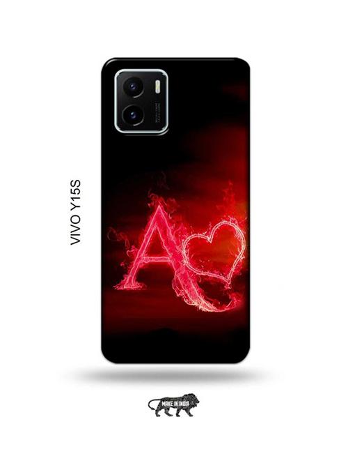fire heart letter a back cover compatible with vivo y15s - 18985872 - Very Small Image - 1