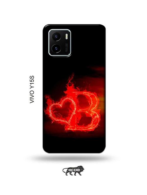 fire heart letter b back cover compatible with vivo y15s - 18985873 - Very Small Image - 1