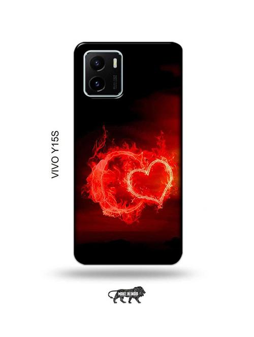 fire heart letter c back cover compatible with vivo y15s - 18985874 - Very Small Image - 1