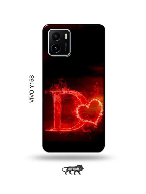 fire heart letter d back cover compatible with vivo y15s - 18985875 - Very Small Image - 1