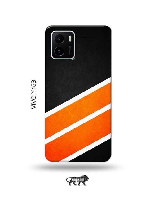 orange strips back cover compatible with vivo y15s - 18985939 - Very Small Image - 1