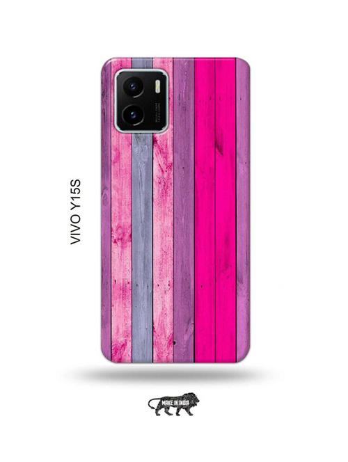 pink wood back cover compatible with vivo y15s - 18986006 - Very Small Image - 1