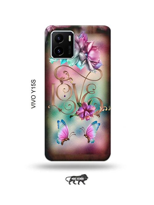 floral love back cover compatible with vivo y15s - 18986014 - Very Small Image - 1