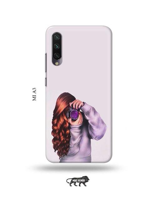 camera buff girl back cover compatible with mi a3 - 18986104 - Very Small Image - 1