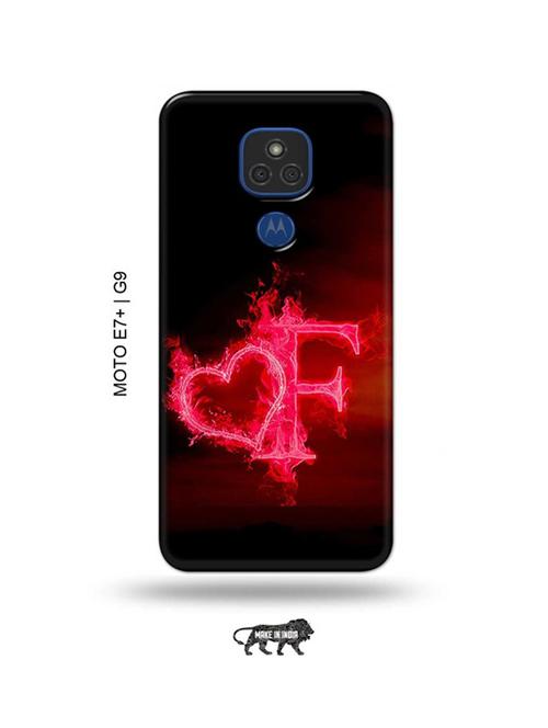 fire heart letter f back cover compatible with moto e7 plus, moto g9 - 18986504 - Very Small Image - 1