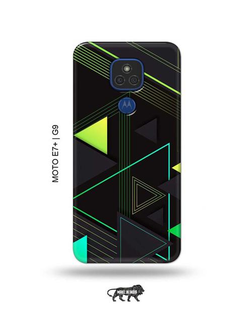 triangular design back cover compatible with moto e7 plus, moto g9 - 18986532 - Very Small Image - 1