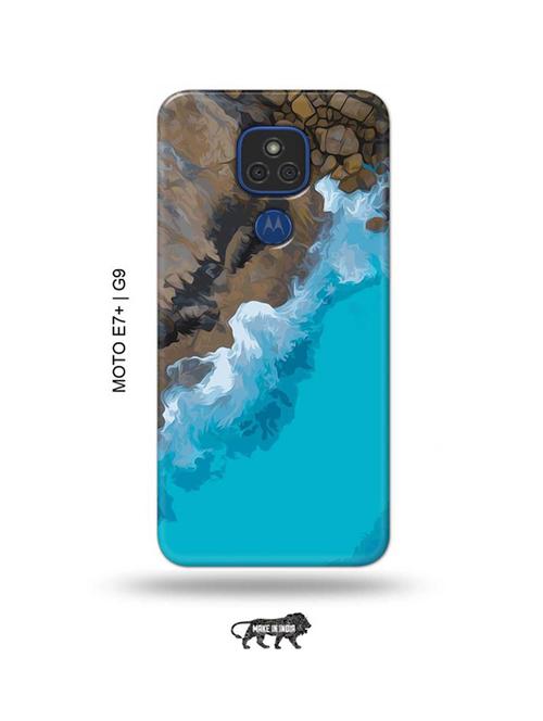 rock water back cover compatible with moto e7 plus, moto g9 - 18986538 - Very Small Image - 1