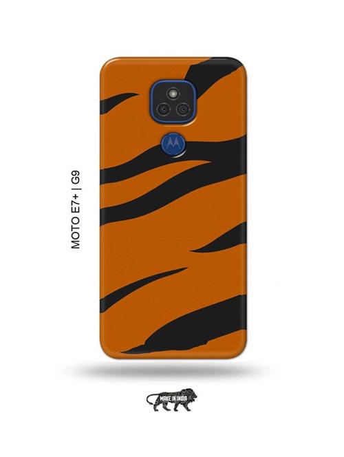 tiger strips back cover compatible with moto e7 plus, moto g9 - 18986566 - Very Small Image - 1