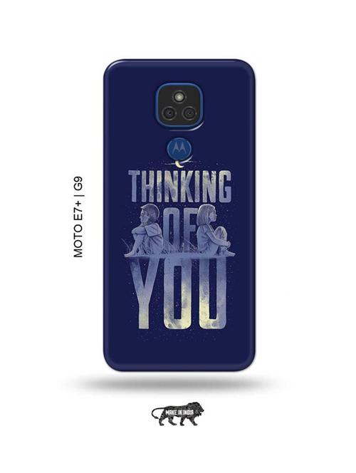 thinking of you back cover compatible with moto e7 plus, moto g9 - 18986600 - Very Small Image - 1
