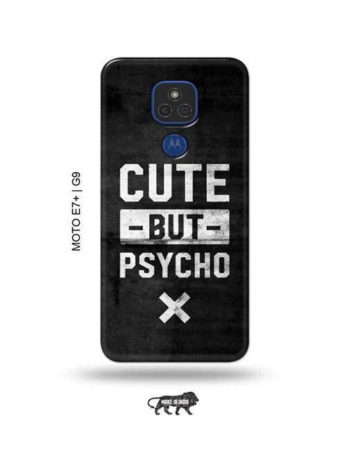 cute but psycho back cover compatible with moto e7 plus, moto g9 - 18986605 - Very Small Image - 1